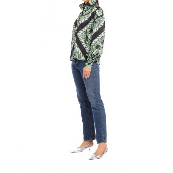 NEW FIFTEEN TWENTY chloe button down blouse in florence scarf print - Picture 3 of 6